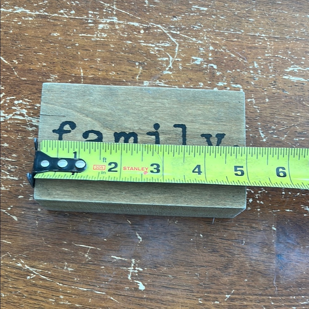 Rustic Wooden Family Tabletop Sign - Picture 2 of 5